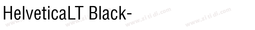 HelveticaLT Black字体转换